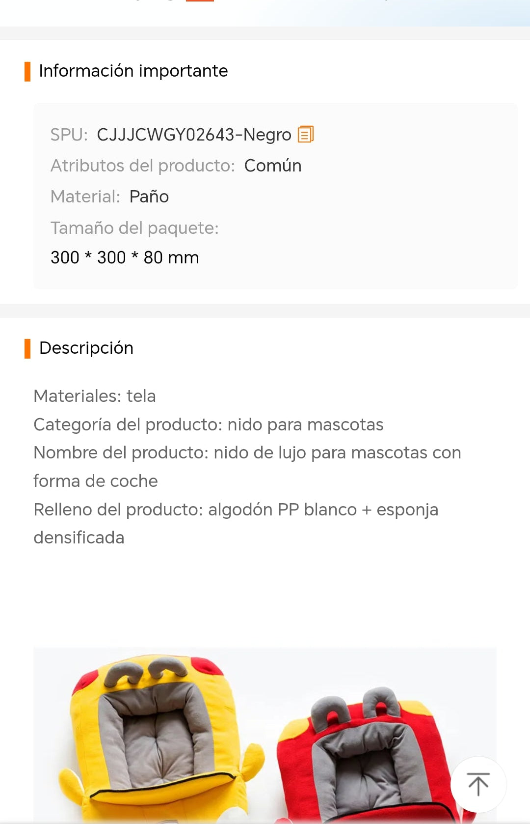Cama para Mascotas en Forma de Carro — Cómoda y Divertida