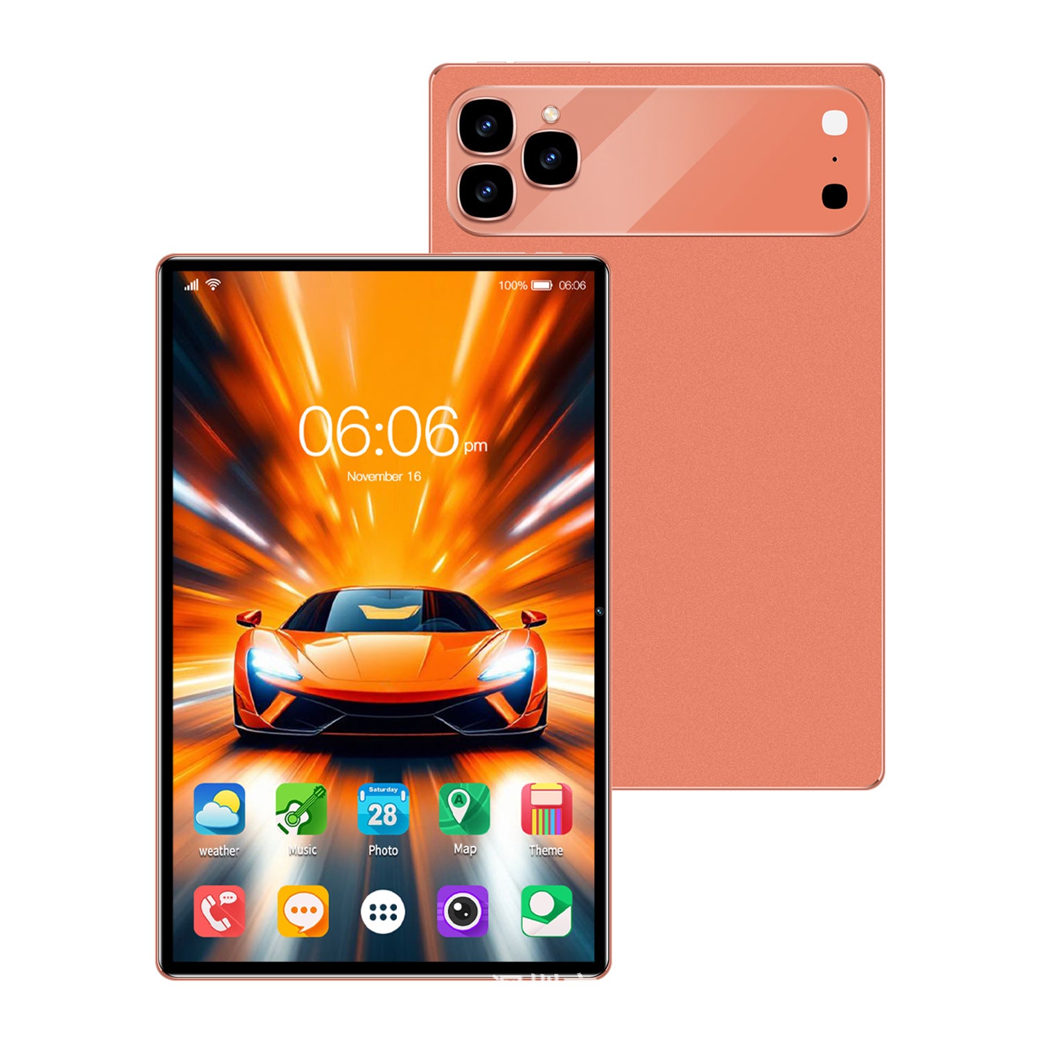 Tablet Portátil Minimalista — Pantalla Grande, Diseño Compacto