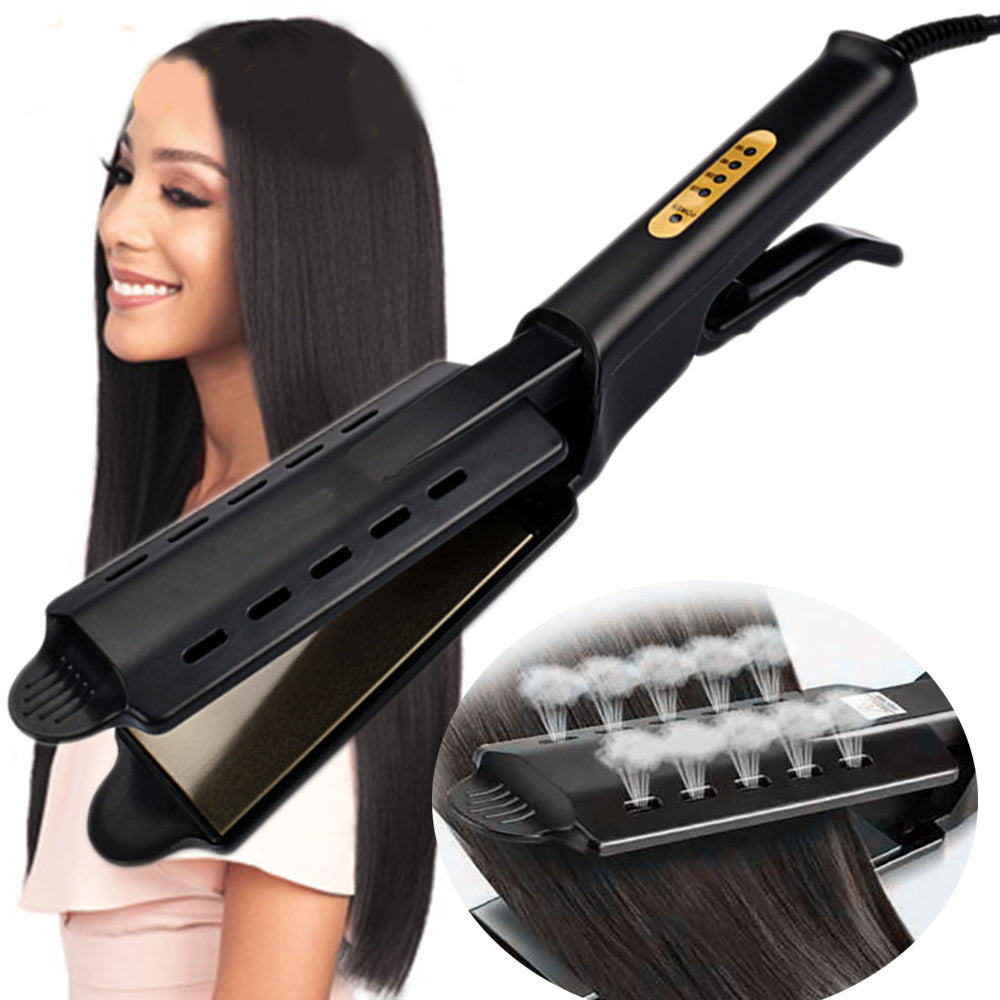 Plancha de Vapor para Cabello — Protección Térmica Sin Daño