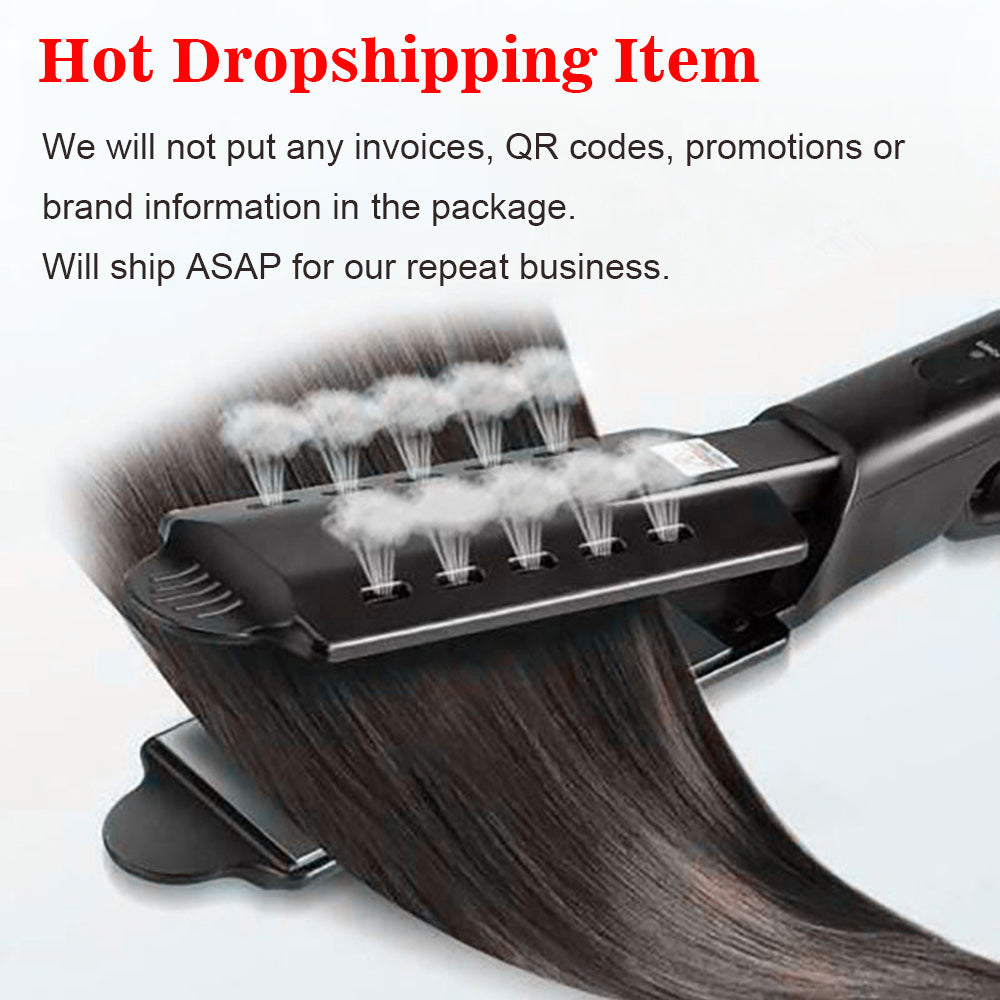 Plancha de Vapor para Cabello — Protección Térmica Sin Daño