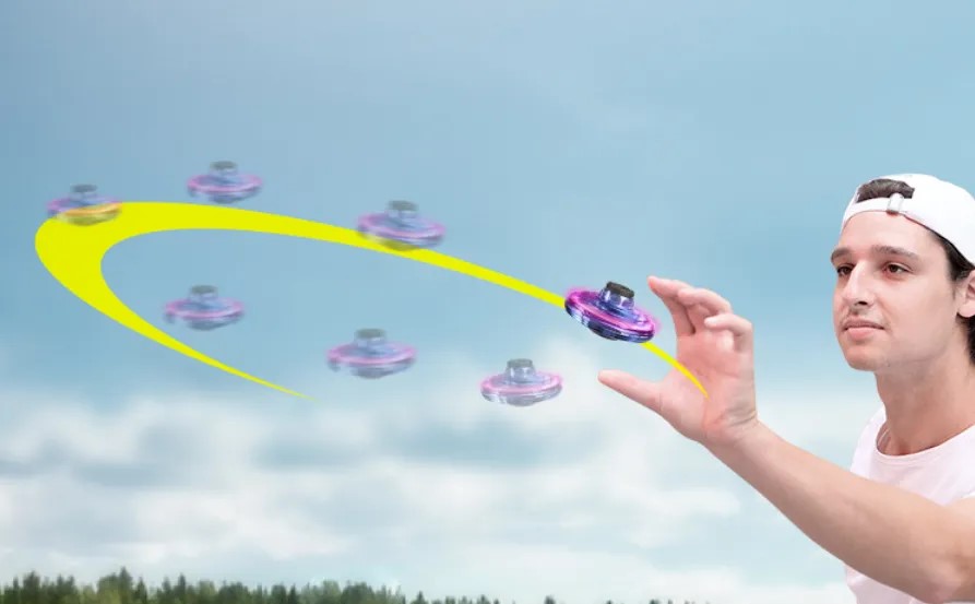 Mini Dron Interactivo con Giroscopio y Luces LED — Control Remoto 360°