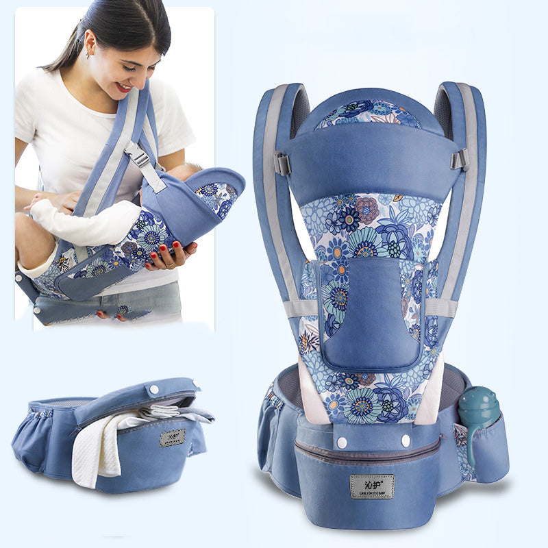 Portabebés Ergonómico 3 en 1 con Asiento de Cadera – Para Bebés de 0 a 48 Meses