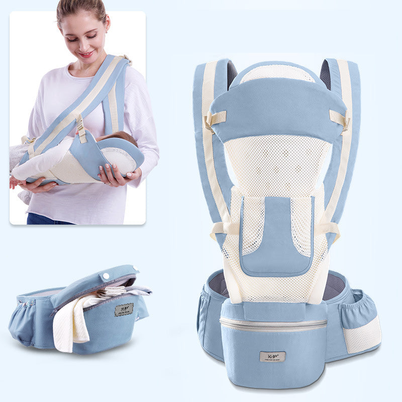 Portabebés Ergonómico 3 en 1 con Asiento de Cadera – Para Bebés de 0 a 48 Meses