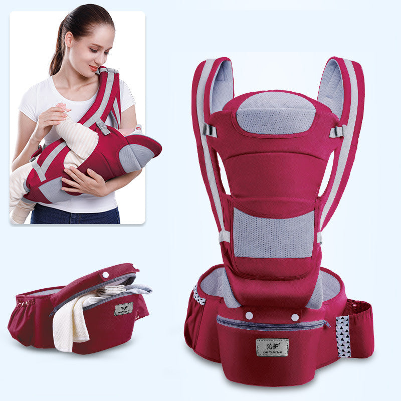 Portabebés Ergonómico 3 en 1 con Asiento de Cadera – Para Bebés de 0 a 48 Meses