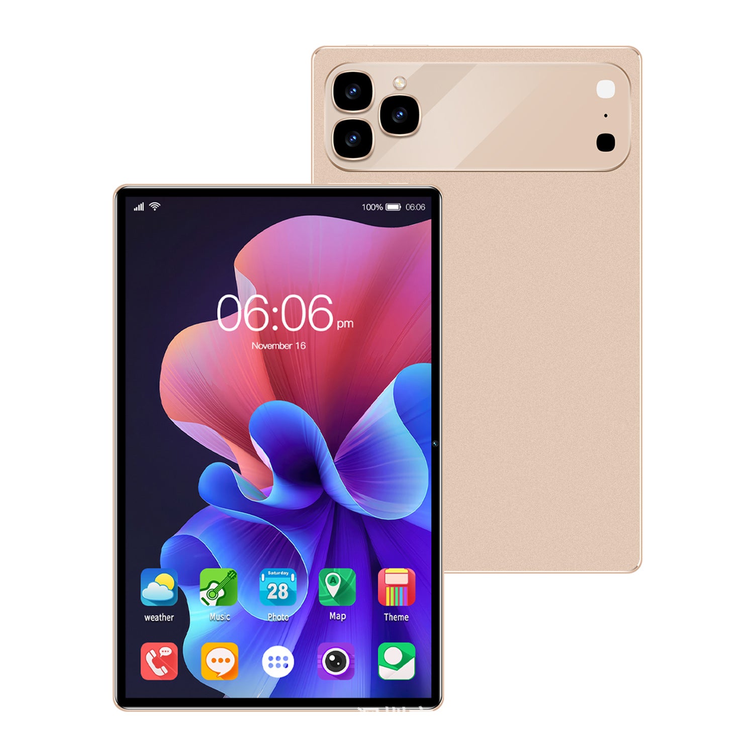 Tablet Portátil Minimalista — Pantalla Grande, Diseño Compacto