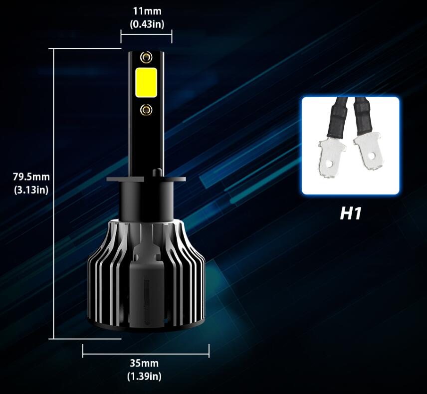 Kit de Bombillas LED 6000K para Faros de Auto — Luz Blanca de Alta Potencia