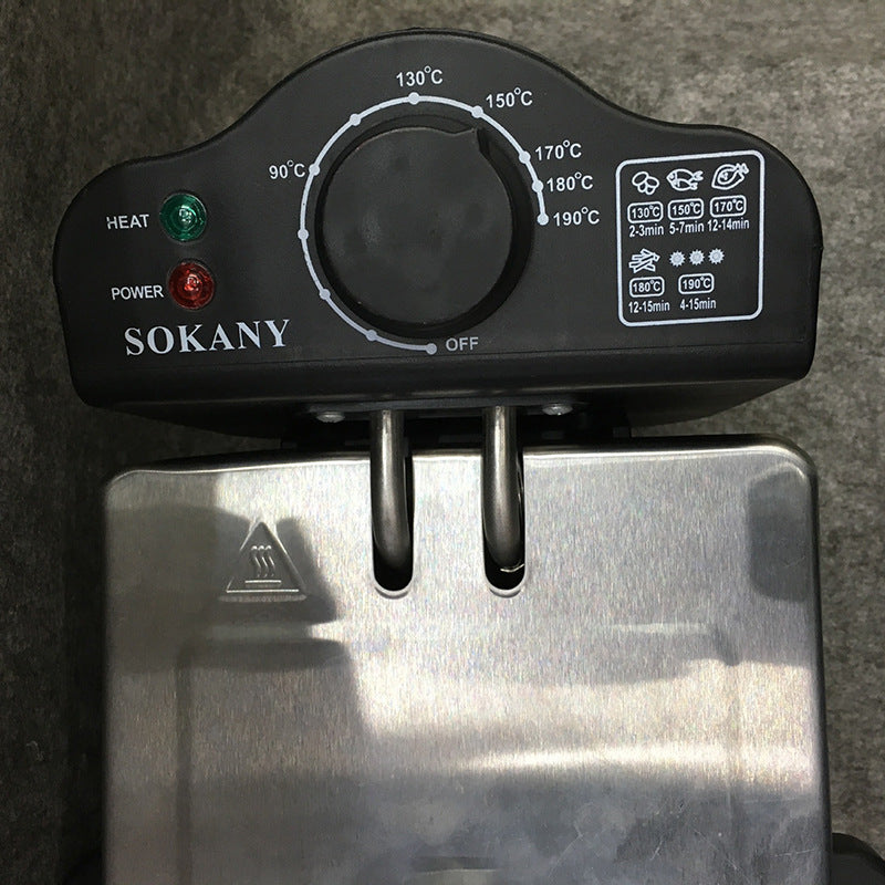 Freidora Electromecánica 3L para el Hogar — Papas Fritas Perfectas