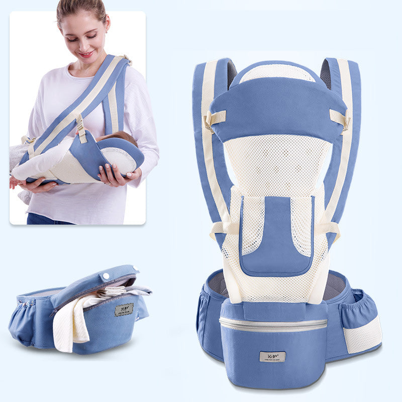 Portabebés Ergonómico 3 en 1 con Asiento de Cadera – Para Bebés de 0 a 48 Meses