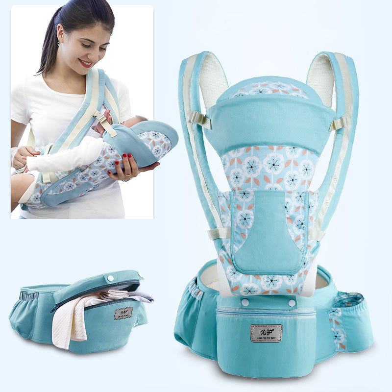 Portabebés Ergonómico 3 en 1 con Asiento de Cadera – Para Bebés de 0 a 48 Meses