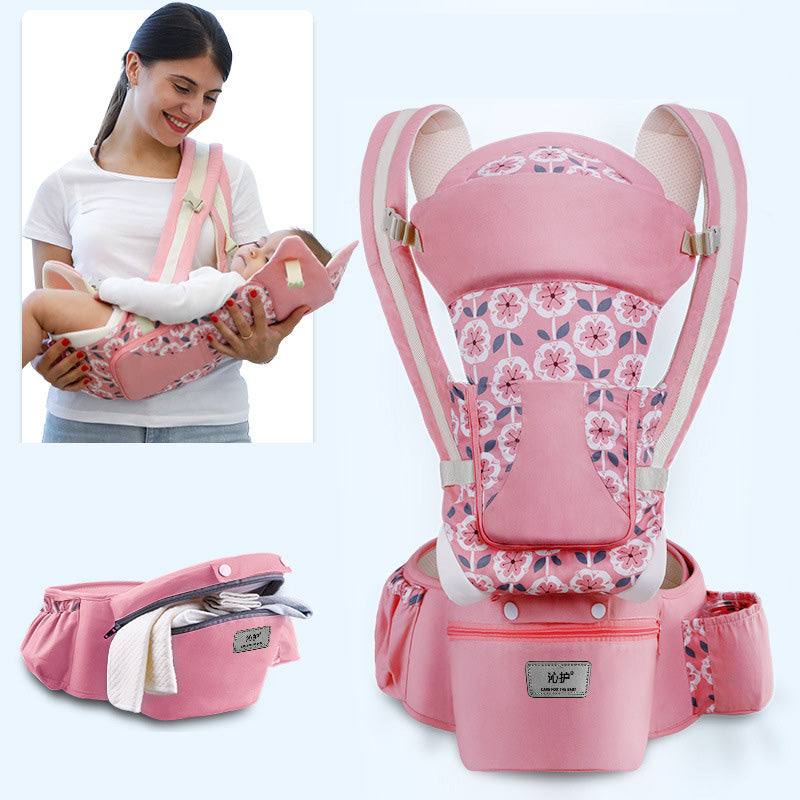 Portabebés Ergonómico 3 en 1 con Asiento de Cadera – Para Bebés de 0 a 48 Meses