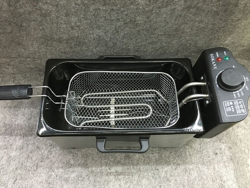 Freidora Electromecánica 3L para el Hogar — Papas Fritas Perfectas