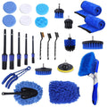 Kit de Brochas para Detailing de Auto — 26 Piezas Interior y Exterior