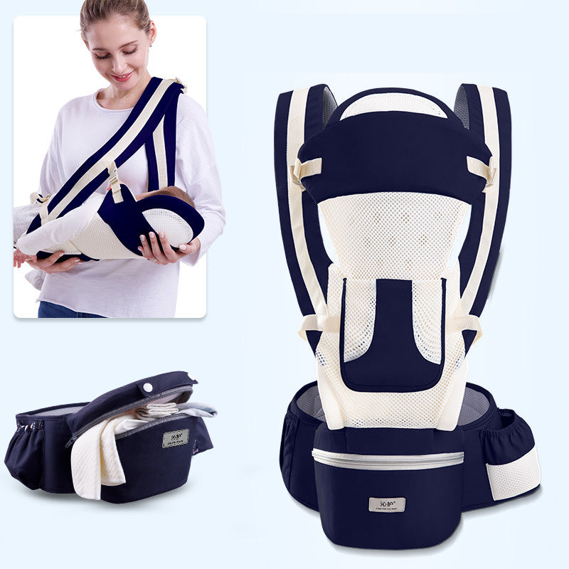 Portabebés Ergonómico 3 en 1 con Asiento de Cadera – Para Bebés de 0 a 48 Meses