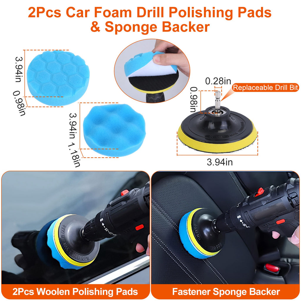 Kit de Brochas para Detailing de Auto — 26 Piezas Interior y Exterior