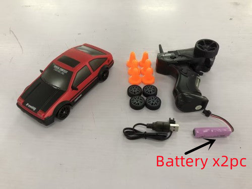Carro RC Drift 4WD 2.4G – Modelo GTR AE86 Control Remoto para Niños