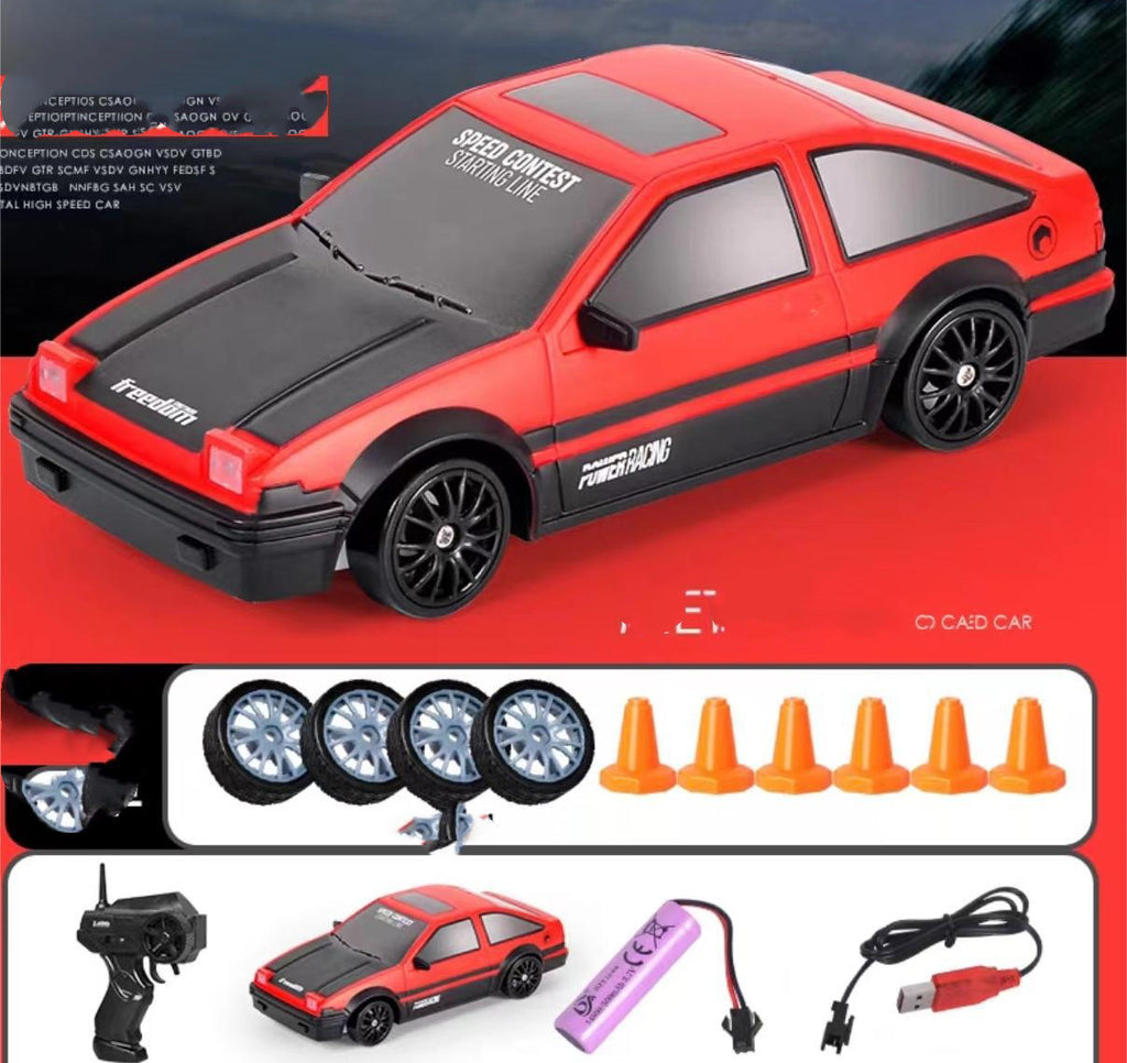 Carro RC Drift 4WD 2.4G – Modelo GTR AE86 Control Remoto para Niños