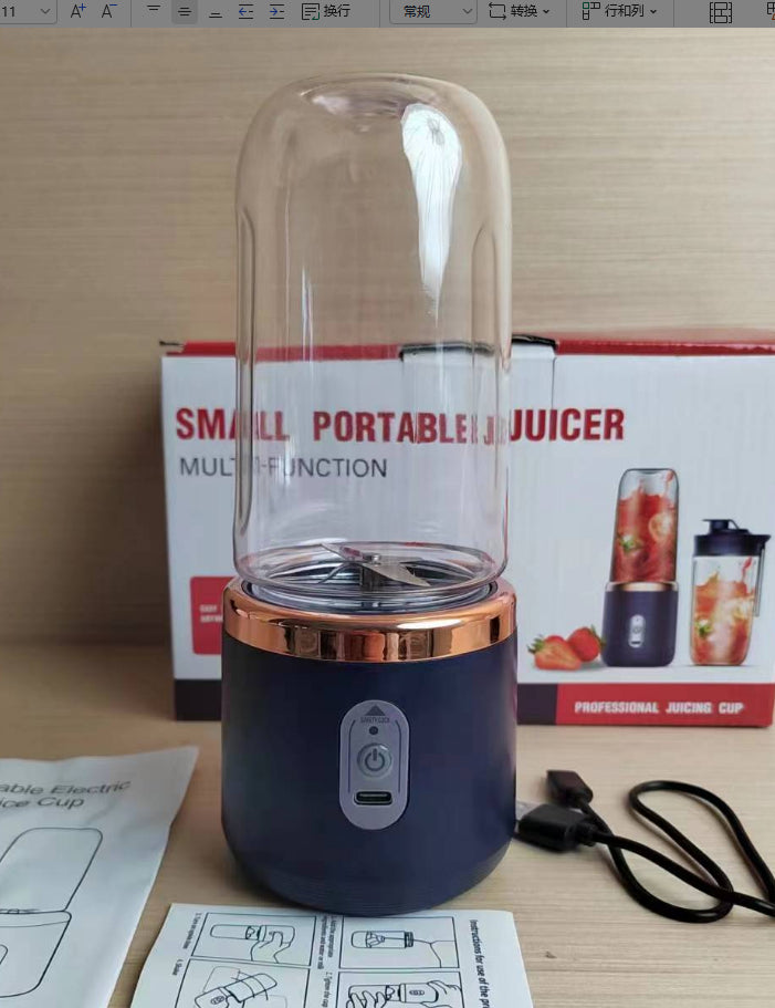 Licuadora Portátil Mini 6 Cuchillas con Carga USB – Smoothies y Jugos al Instante