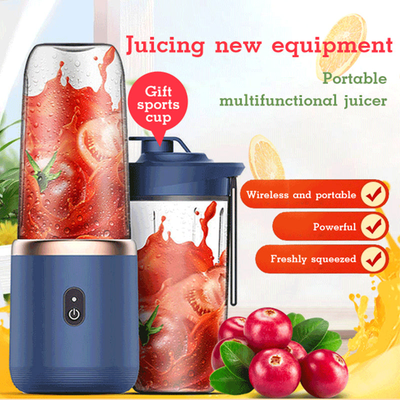 Licuadora Portátil Mini 6 Cuchillas con Carga USB – Smoothies y Jugos al Instante