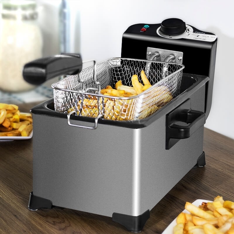 Freidora Electromecánica 3L para el Hogar — Papas Fritas Perfectas