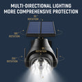 Luces Solares para Exterior y Patio — Sensor de Movimiento Impermeable