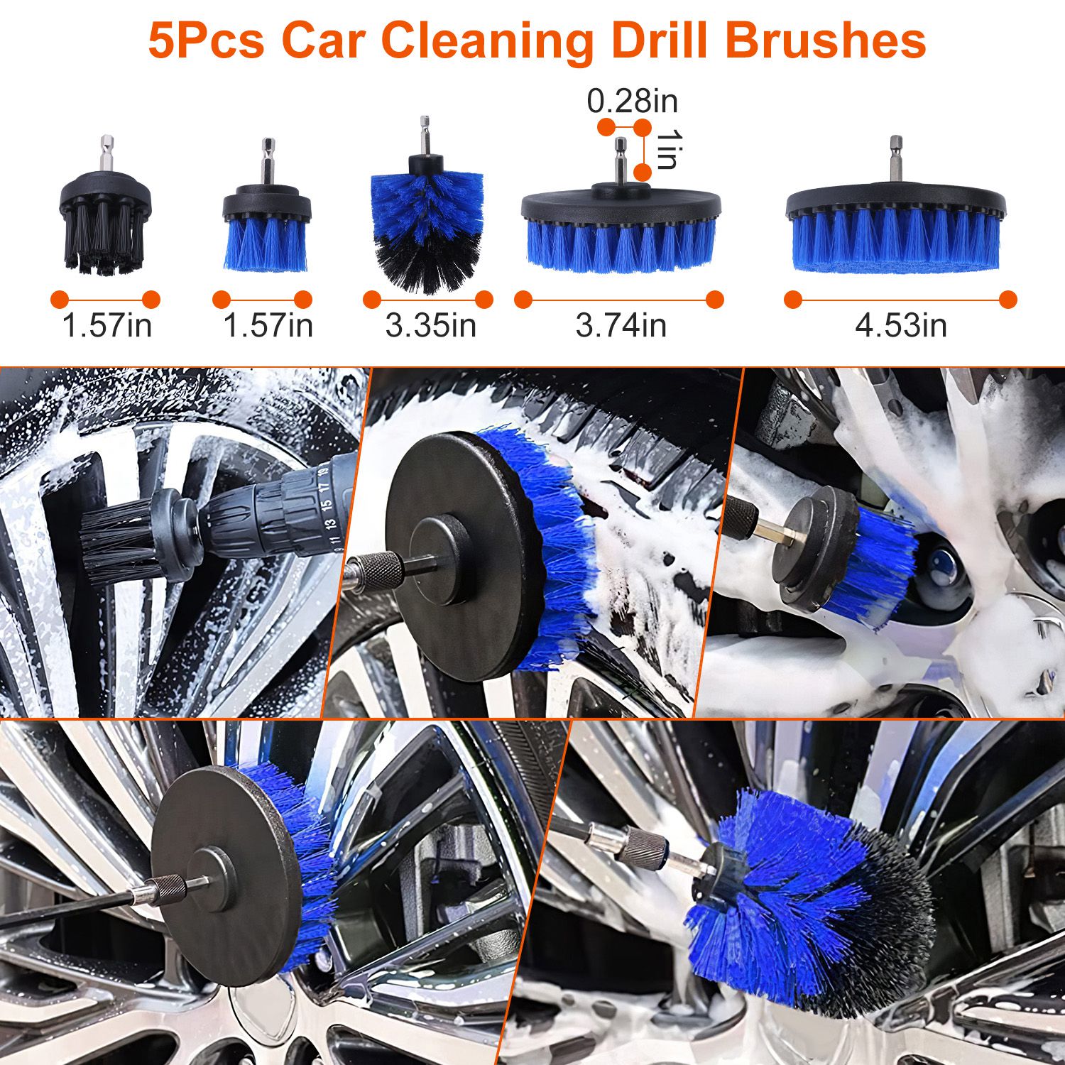 Kit de Brochas para Detailing de Auto — 26 Piezas Interior y Exterior