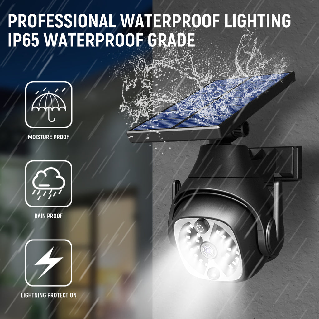Luces Solares para Exterior y Patio — Sensor de Movimiento Impermeable