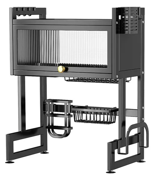 Escurridor Platos Cocina Fregadero con Gabinete Multifunción