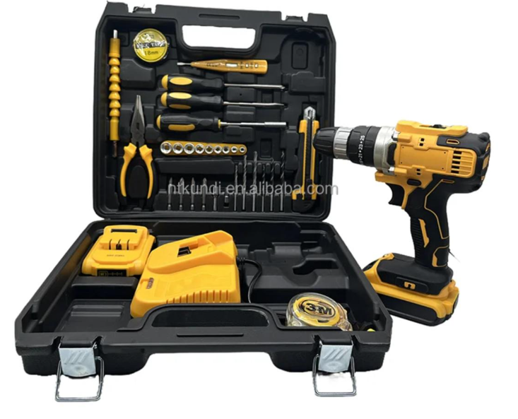 Taladro Inalámbrico 48V con Maletín y Accesorios